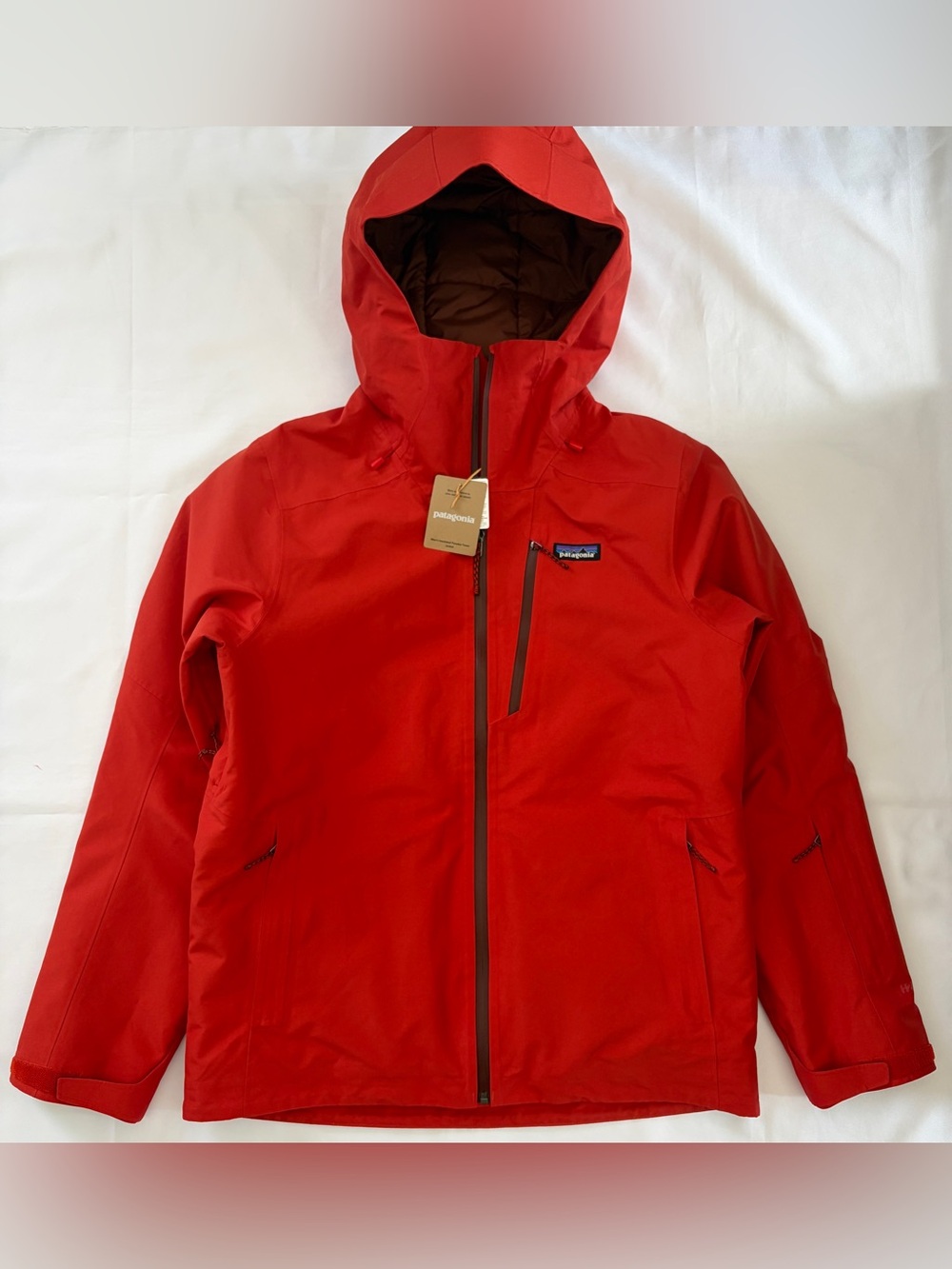 $400 Patagonia Men's Insulated Powder Town Ski Jacket Size M NWT Amanita Red